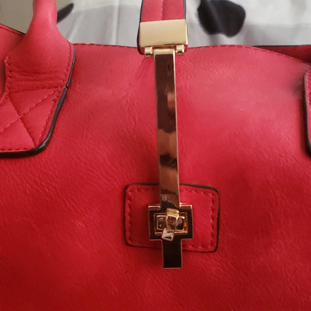 NWOT Exquisite Mellow world vegan leather "jasmine" satchel purse, Beautiful … - Picture 2 of 8